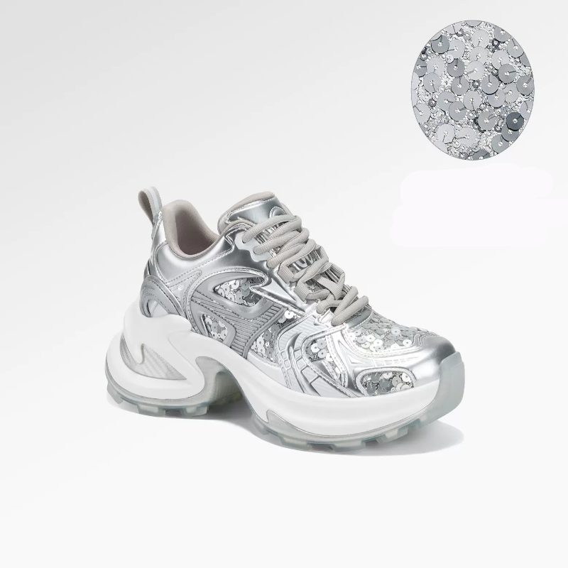 GGCC 2024 Spring Trendy and Cool Silver Dad Shoes